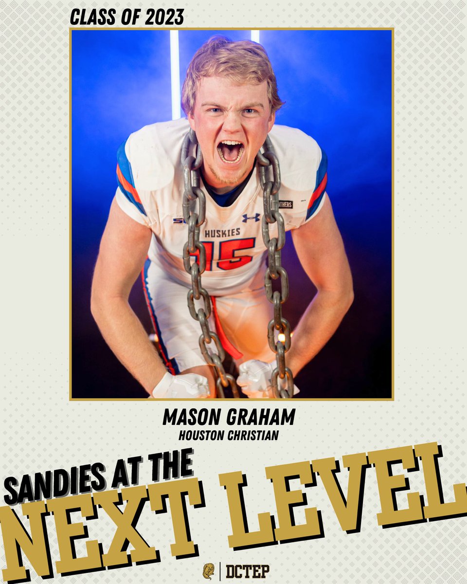 Best of luck this season, MG‼️

Catch former Sandie <a href="/masonleeg15/">Mason Graham</a> and <a href="/HCUFootball/">HCU Football</a> in their season opener tonight vs <a href="/abc_football/">Arkansas Baptist College Football</a> 🔥

📺: ESPN+

#KTA | #DCTEP