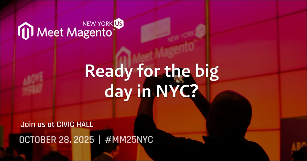 psyberware's tweet image. Have you registered yet for Meet Magento New York? Don’t miss out! Get on that now, right here &amp;gt; hub.meetmagentonyc.com/#/?affl=Psyber…

FREE TICKET: If you are a merchant, use promo code “Psyberware” and register for free.

See you there! #MM25NYC #Magento #AdobeCommerce