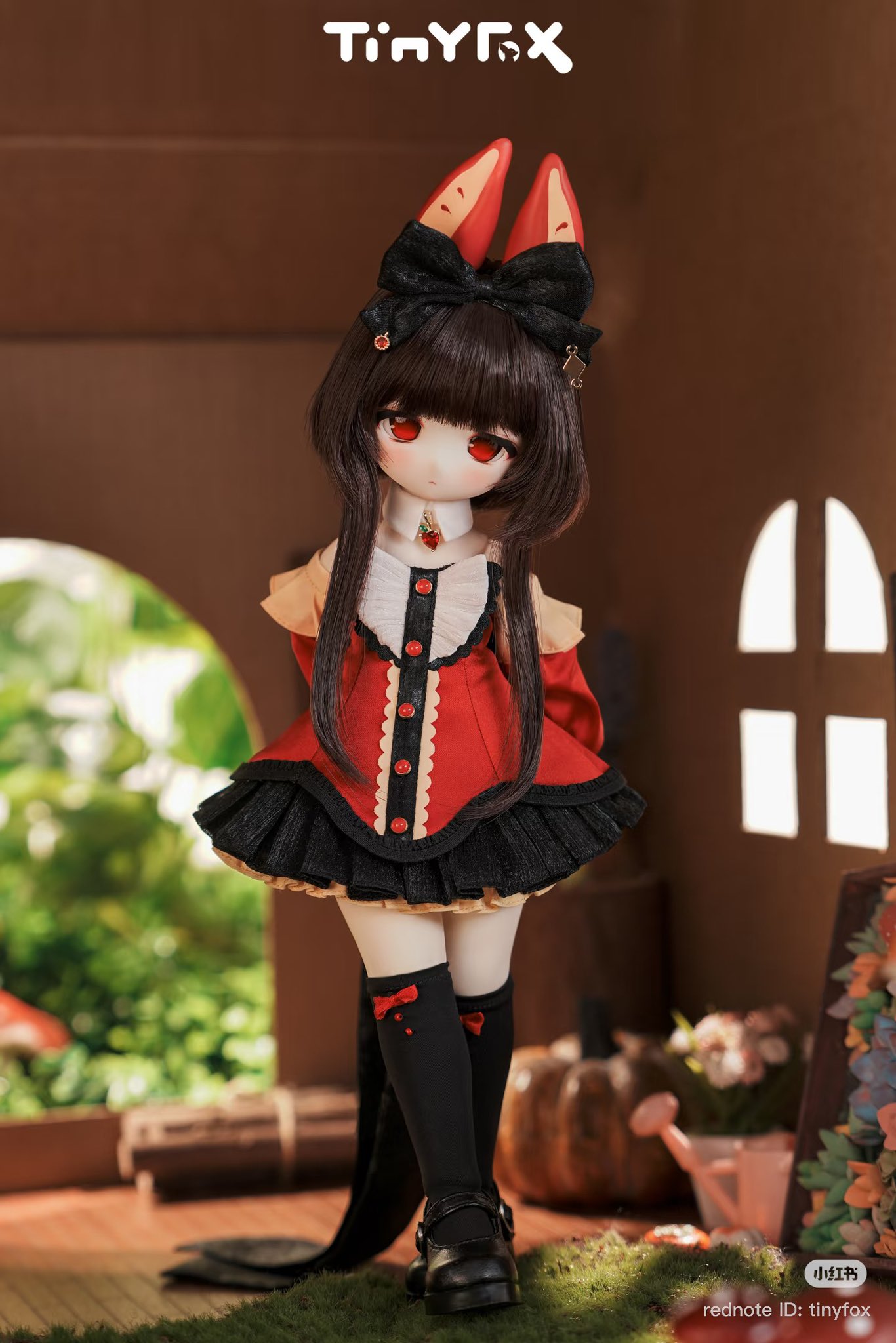 カントリードールぶーちゃん(茶opミニドールぶーちゃん付き) アニメ風✳ミニbjdドール 1/8 セット はちみつ姉妹 - メルカリ