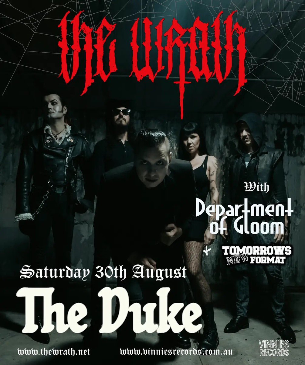 TheWrathRock's tweet photo. Back to blast Sydney tomorrow at the Duke.. get in! https://t.co/9i9hebRHBE