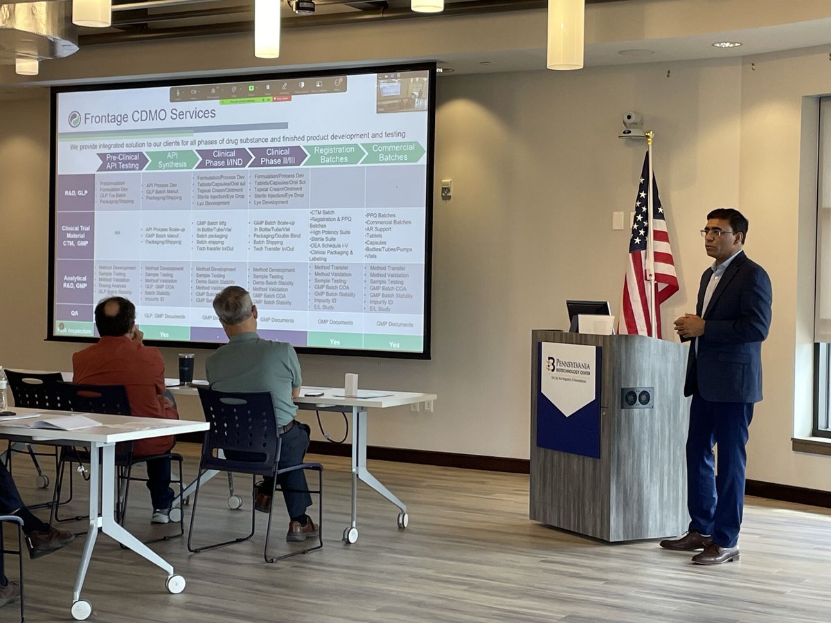 FrontageLabs's tweet image. Frontage Laboratories, Inc was honored to participate in the Baruch S. Blumberg Institute’s 2025 Seminars &amp;amp; Lectures, where our speakers presented on the journey “𝗙𝗿𝗼𝗺 𝗟𝗲𝗮𝗱 𝗖𝗼𝗺𝗽𝗼𝘂𝗻𝗱 𝘁𝗼 𝗜𝗡𝗗”.