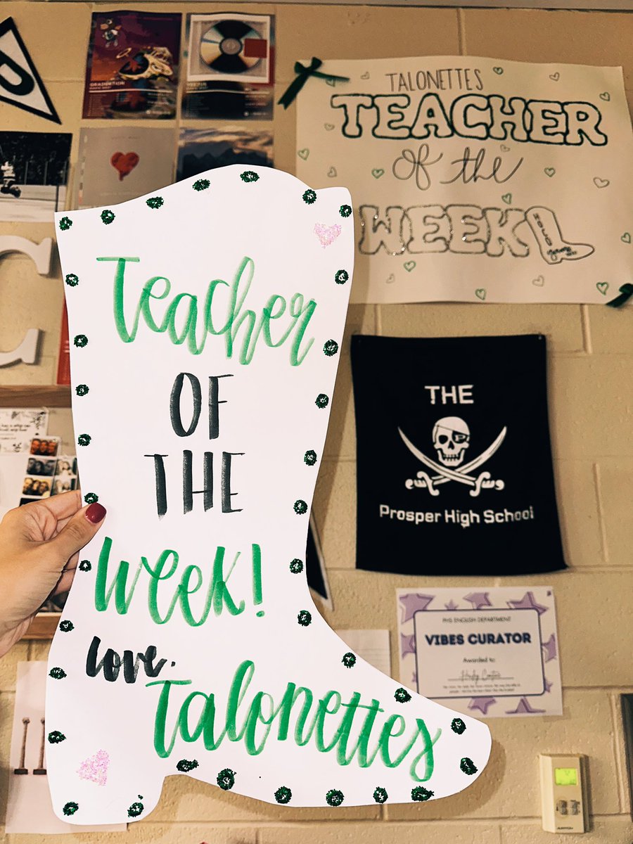 MissContine's tweet photo. ILY @PhsTalonettes !!! You guys are the sweetest and completely made my week!!! 🦅💚🏴☠️ #twopeat https://t.co/VmswP9ktLS