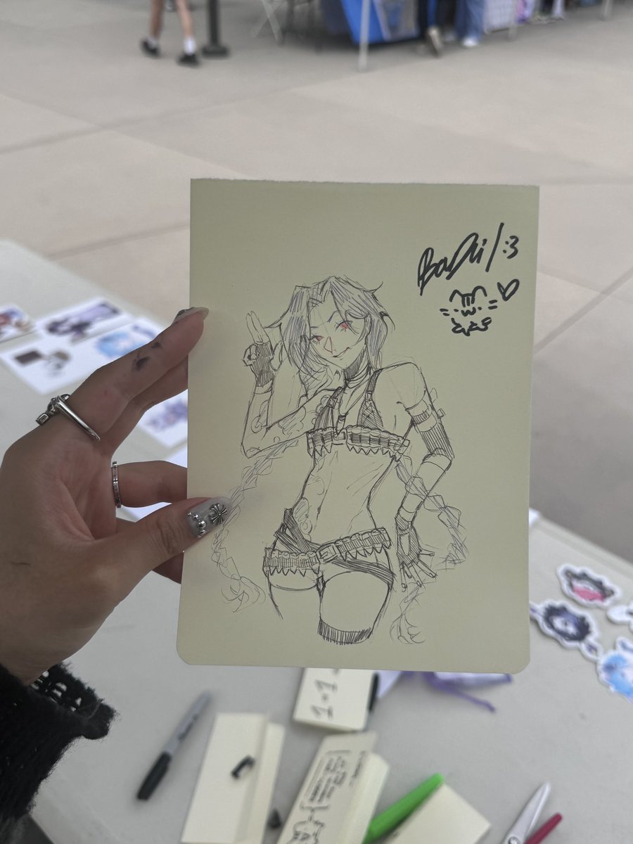 riot invited me to an artist alley and my booth looks like a 10 year old set it up bruh 😭💔