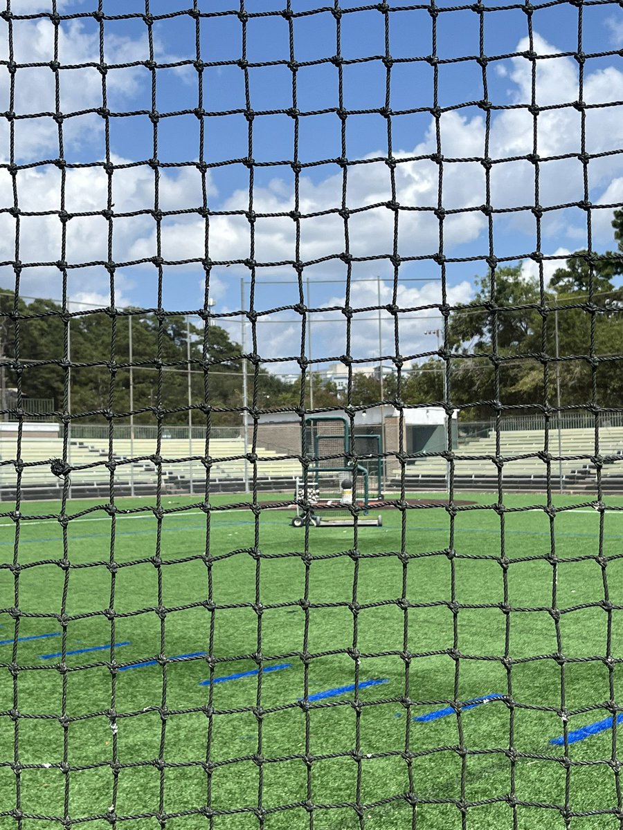 With the turf project wrapping up at The Don, the boys got to spend the afternoon working out at Holleman Field. Lots of great players cut their teeth on this slab of earth.