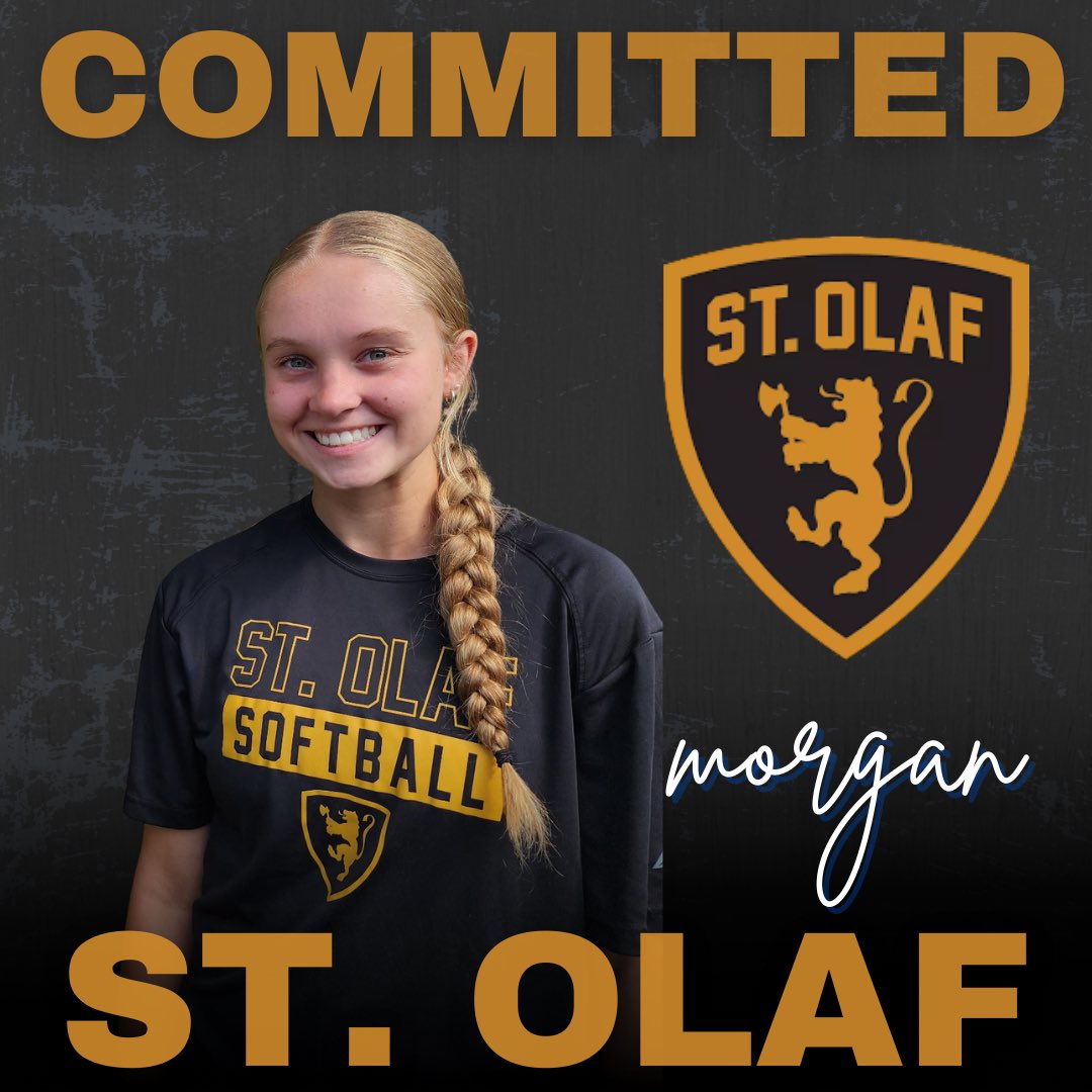 Our girl Mo has done it!! Congratulations to Morgan as she has committed to continue her academic and athletic career at <a href="/StOlafSoftball/">St. Olaf Softball</a> 💛🖤 

She’s all in, all the time, and the best human we know. We could not be more proud of you Morgan🥭 #wascoproud