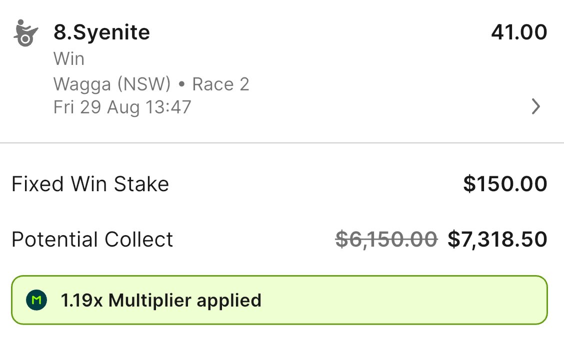 Pretty confident today if he decides not to gallop