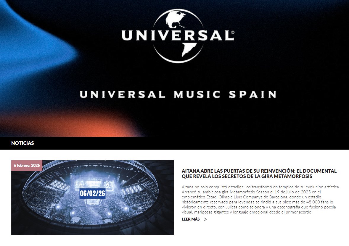 lo que acaba de publicar universal en la web? MDS QUE SE VIENE EL DOCUMENTAL YA 😭😭 #6DEFEBRERO