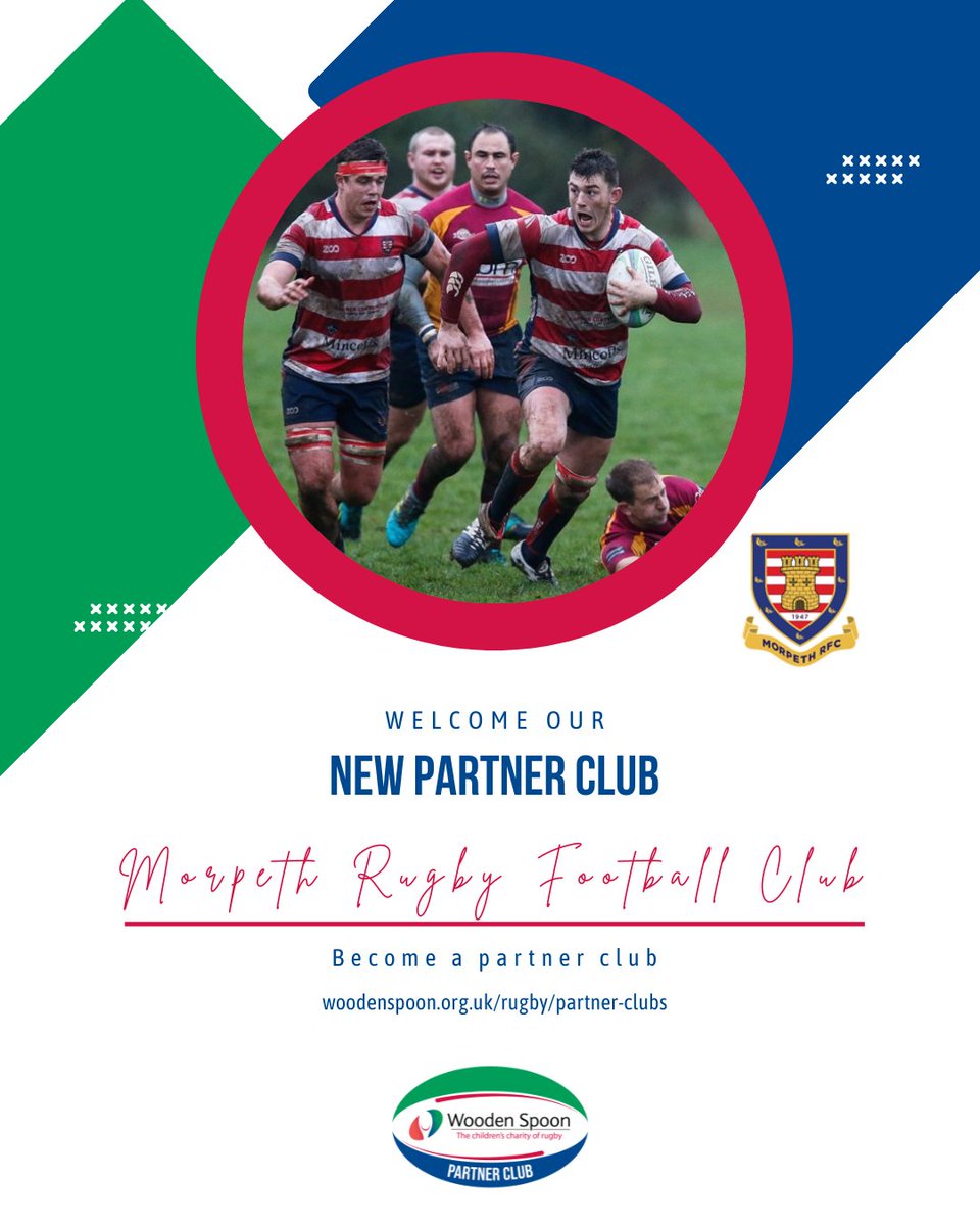 charityspoon's tweet photo. 🎉 And here’s the second group of amazing clubs joining our Partner Club Programme! A huge welcome to @LeighRUFC, @MorpethRFC, and @Tabard_RFC

Welcome to the Wooden Spoon family! 💚❤️💙🤍

#HelpingKidsThroughRugby #TacklingDisadvantage https://t.co/VjfqDcevBF