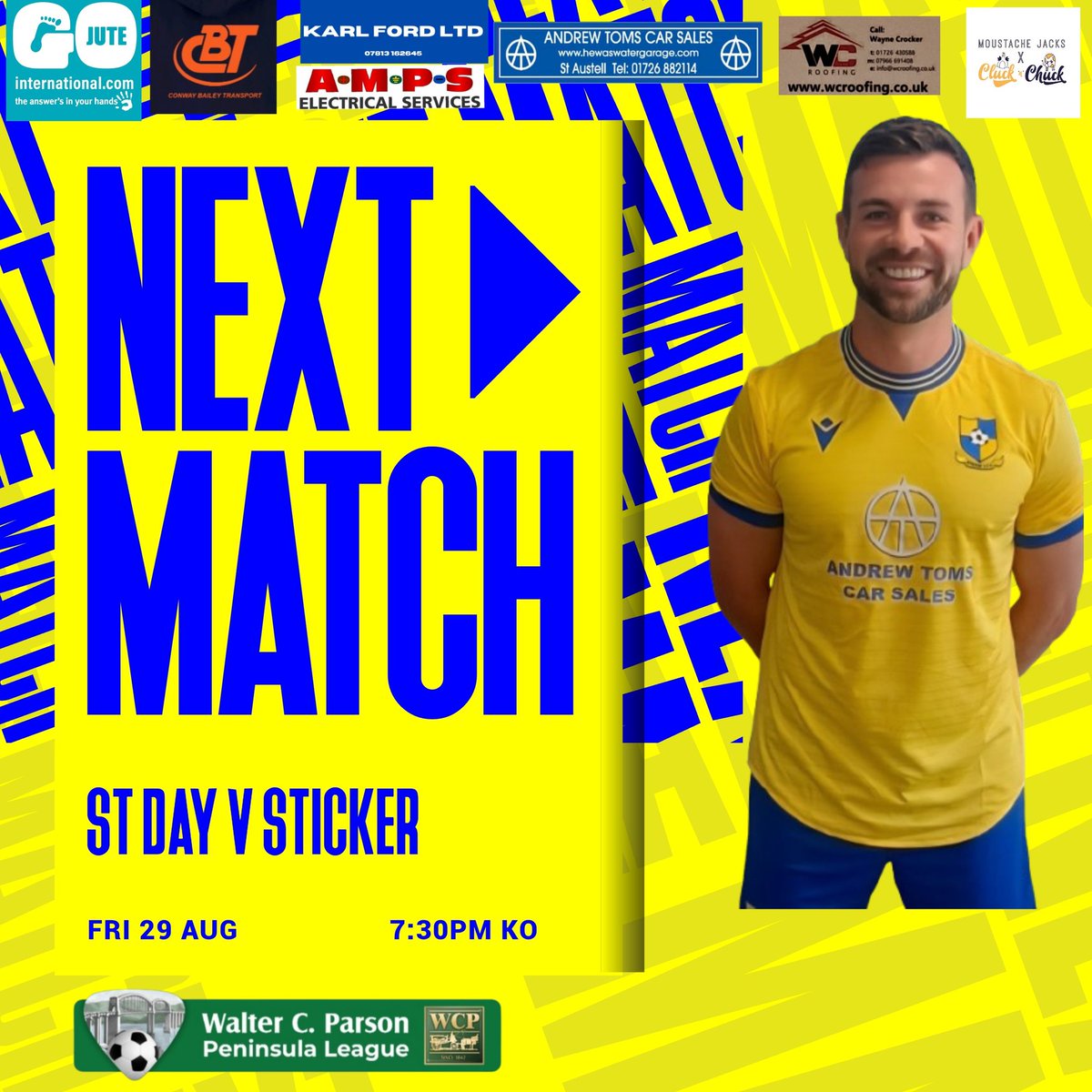 StickerAFC's tweet image. Our First team are in Friday night action tomorrow night when we travel to St Day in the Walter C Parson South West Pennisula League West 
@STDAYAFC1 @swpleague @swsportsnews