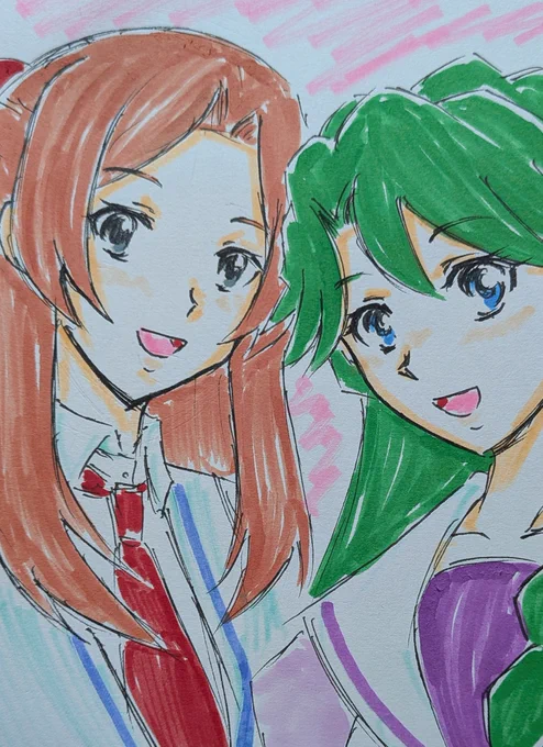 #ゴープリ10周年なので海藤みなみさん3733枚描いてお祝い (863) みなみさんとみなみさん