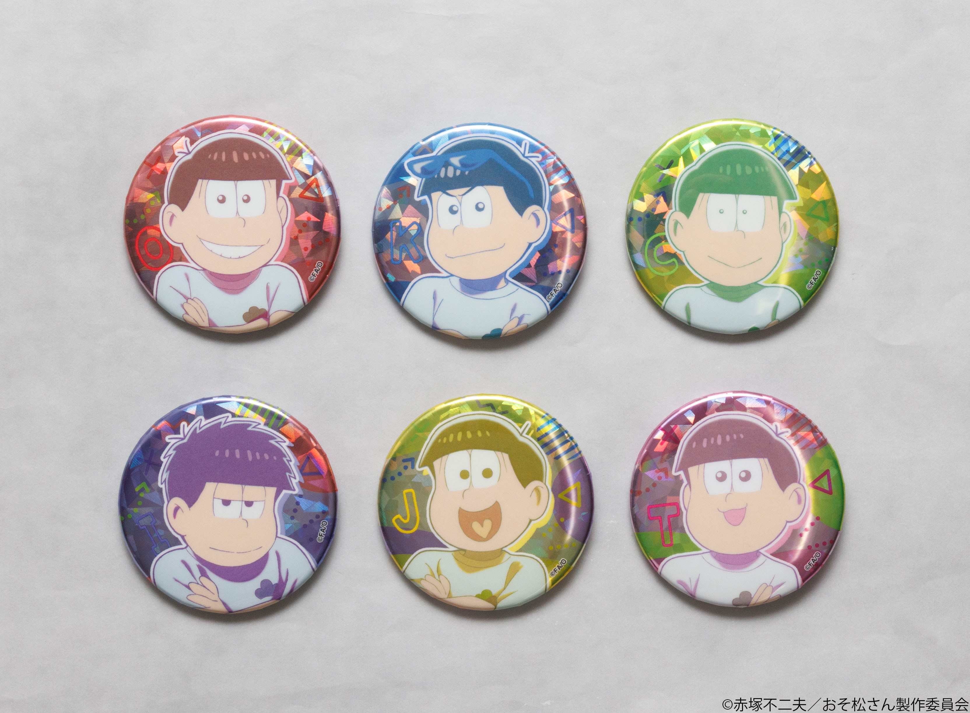 おそ松さん GIGO ホログラム缶バッジ ヒピポ つながるアクスタ
