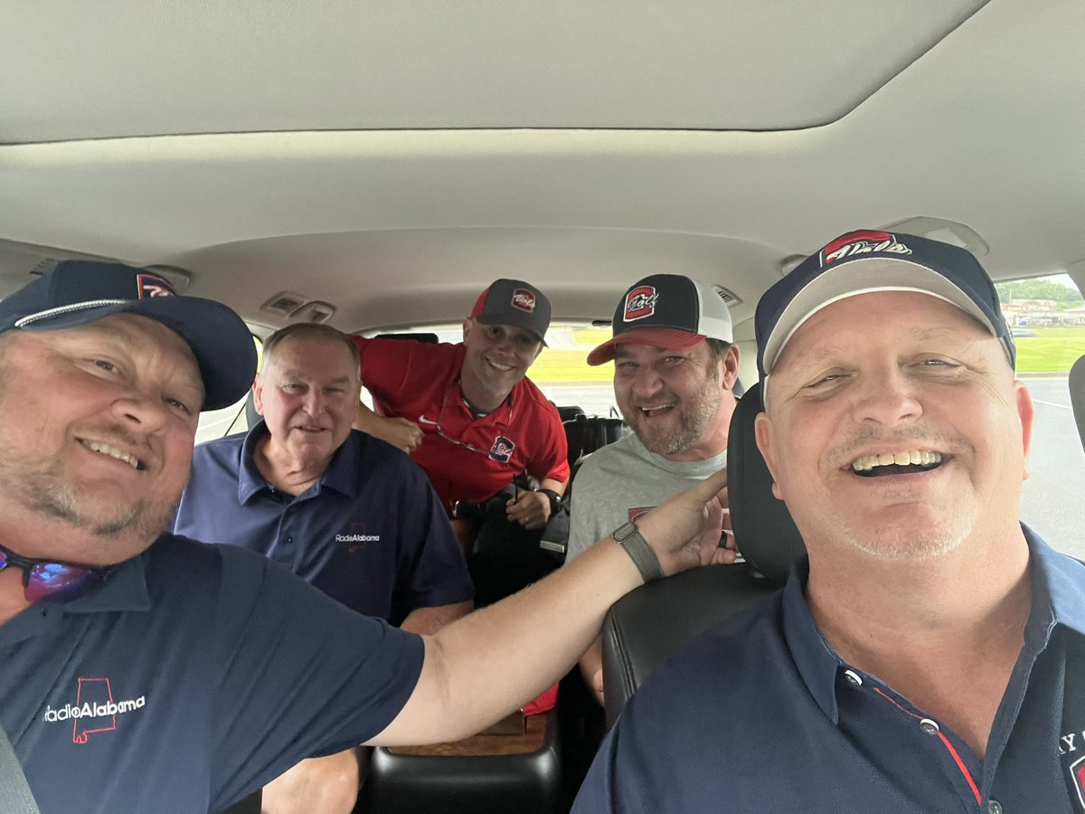 Here we go again……Road Trip!
<a href="/ClayCentralFB/">Clay Central Football</a> at <a href="/BRHSWildcatFB/">Benjamin Russell Wildcat Football</a> 

🎙️<a href="/rustytaylor23/">Rusty Taylor</a> PbP
🎙️<a href="/CoachWeems/">Coach Weems</a> analyst 
🚙<a href="/CoachHerron94/">Coach Kris Herron</a> driver
📹<a href="/heathbone1013/">Roberson “Heath” Stroud</a> videographer
📊Jeremy Character-statistician