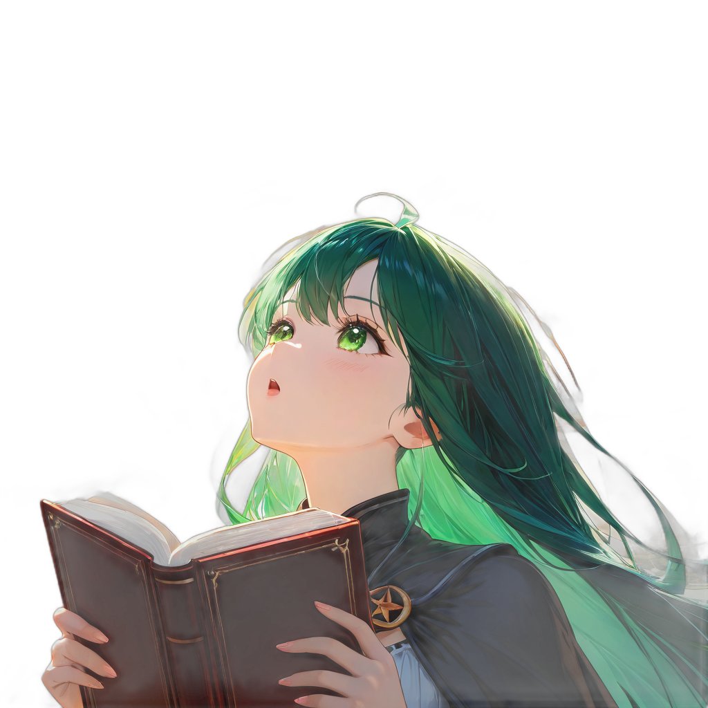 背景透過も拡張機能でこんな感じになりました。Stable Diffusionって拡張機能次第でいくらでも便利にできて楽しい。しかも、透過にも種類があって透過させる知識も必要ときたもんだから、勉強するだけで時間が溶ける溶ける。説明なしでステブル使える世の中の方々、ほんと尊敬します。もっと学ばねば！