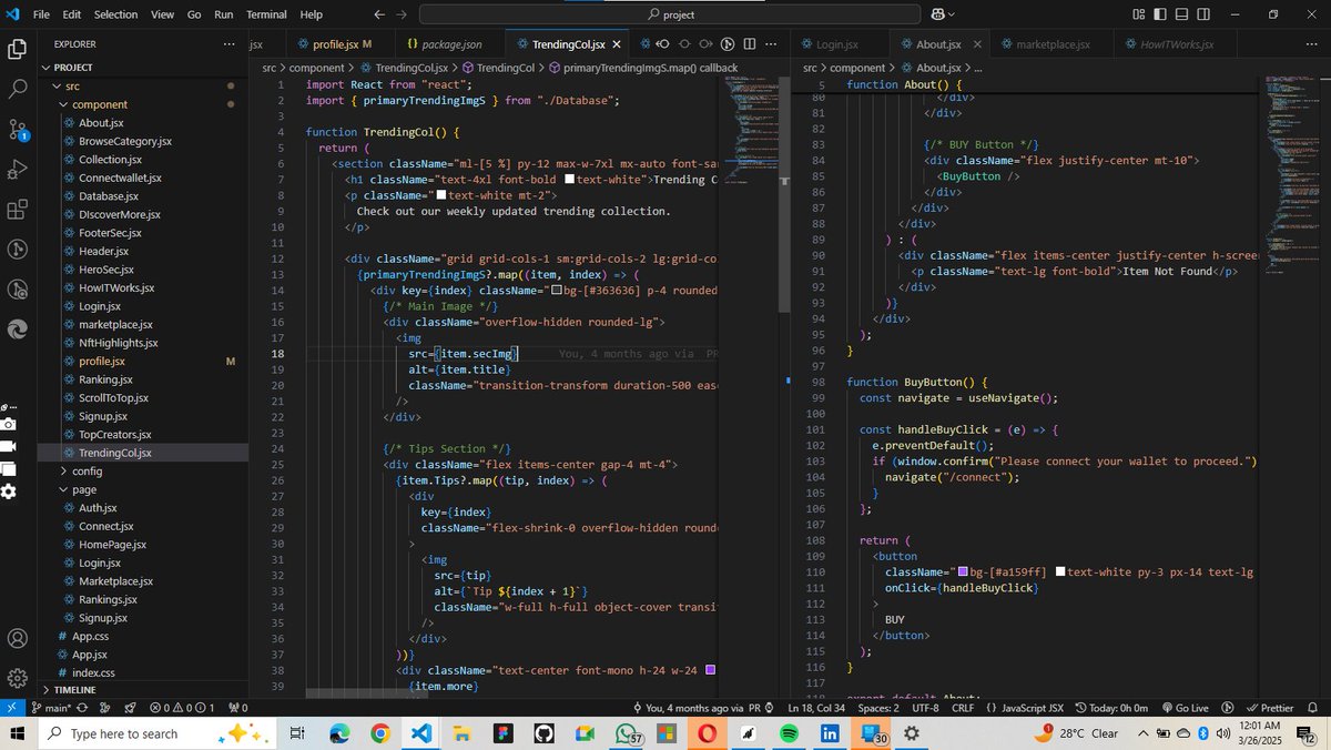 Expensive__Code's tweet image. Currently building my NFT Marketplace Website
Still in progress, but here’s a sneak peek
✅ Account creation page
✅ Wallet connect feature
✅ Dark, modern UI
Excited to keep pushing this forward
#NFT #Web3 #React #fullstack