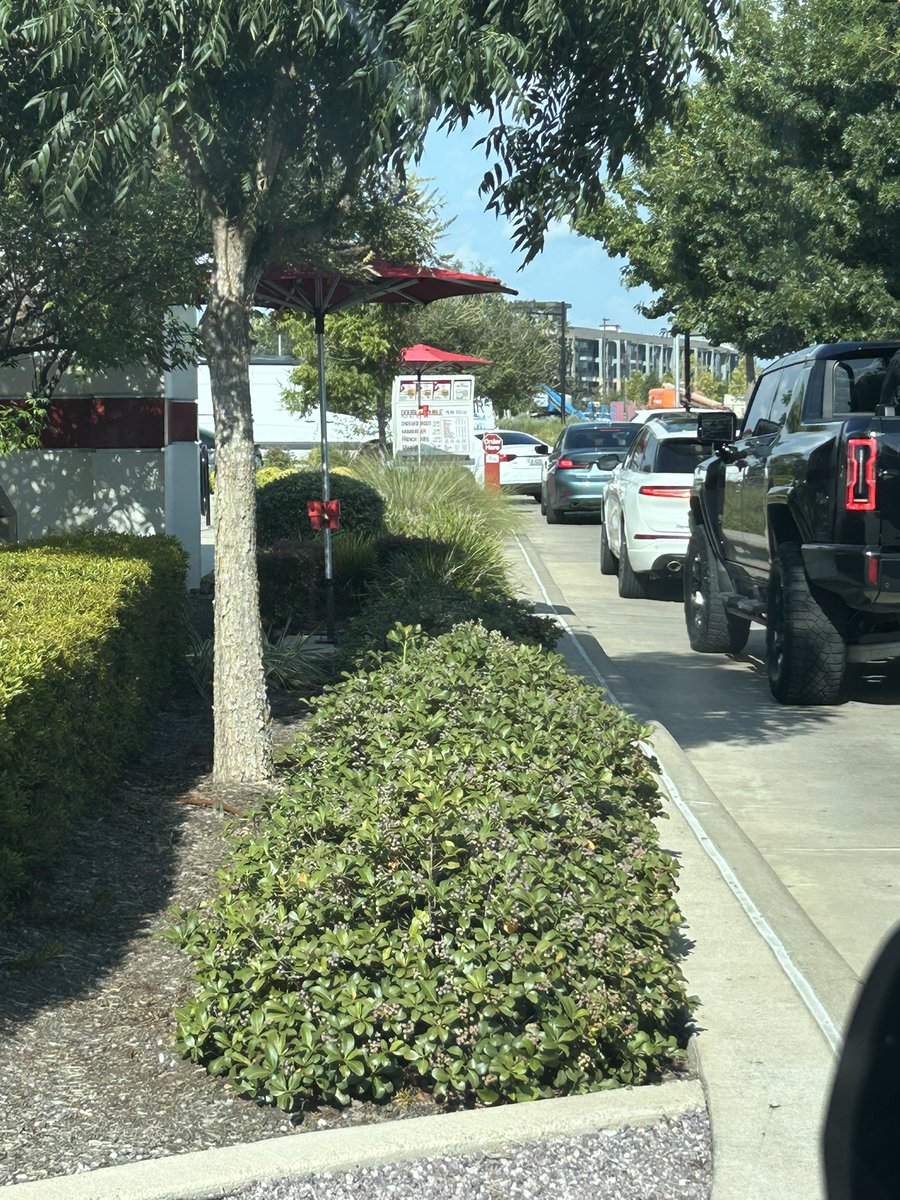 A buddy in Texas is at InNOut in Houston &amp; nobody is outside taking orders. 

Him:
“Does that ever happen in California?”

Me:
No. No, it doesn’t. #California4Ever