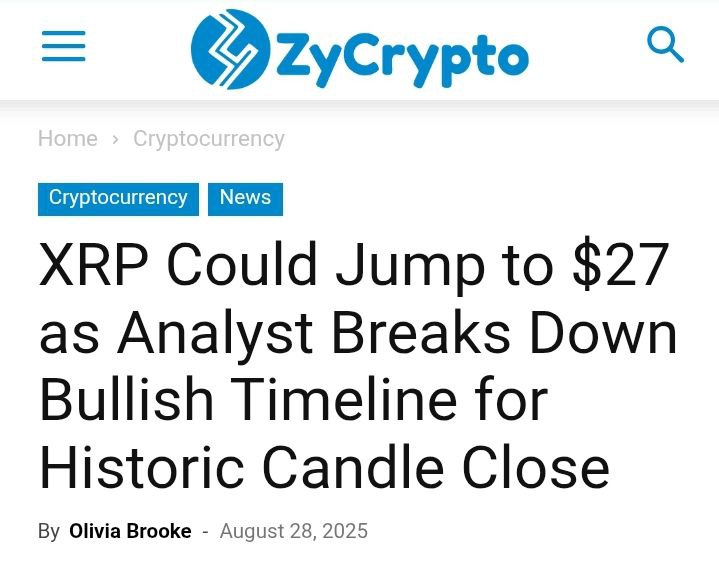 skipper_xrp's tweet image. 🚨#XRP could jump to $27 as analyst breaks down bullish timeline for historic candle close!

XRP is down 1.80% over the last 7 days but this moment is the perfect time to increase your holdings.

By predicting where XRP&apos;s price is headed, you can win big!

Show your skills and…