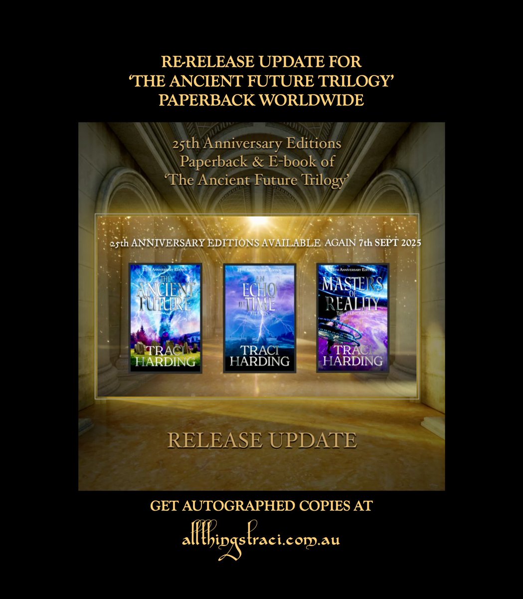 My first trilogy (Paperback) got caught up in the Booktopia takeover and has not been available. On the 7th of September 2025 it will be re-released worldwide through all the major retailers.  Or get The Ancient Future <a href="/book_io/">Book.io</a> :  book.io/book/the-ancie