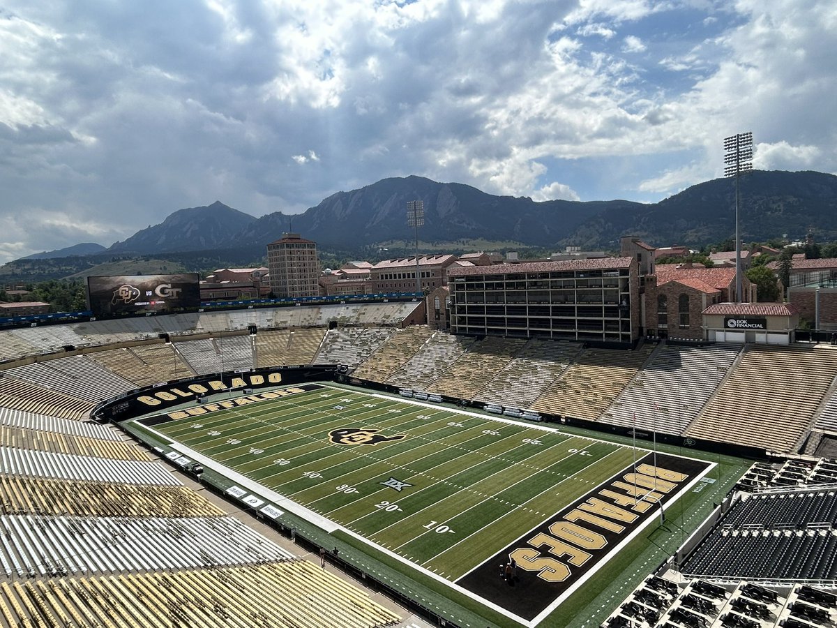 CU Sports Turf (@cubuffsturf) on Twitter photo Folsom is ready for game day!
Huge thanks to <a href="/UnitedTurfnTrak/">United Turf and Track</a> for the install of the new Folsom field turf. It’s been a game changer in this ever changing landscape of college athletics.<a href="/CUBuffsFootball/">Colorado Buffaloes Football</a> kicks off with <a href="/GTFootball/">Georgia Tech Football</a> tomorrow at 6pm! Let’s rock and go buffs! Folsom is ready for game day!
Huge thanks to <a href="/UnitedTurfnTrak/">United Turf and Track</a> for the install of the new Folsom field turf. It’s been a game changer in this ever changing landscape of college athletics.<a href="/CUBuffsFootball/">Colorado Buffaloes Football</a> kicks off with <a href="/GTFootball/">Georgia Tech Football</a> tomorrow at 6pm! Let’s rock and go buffs!