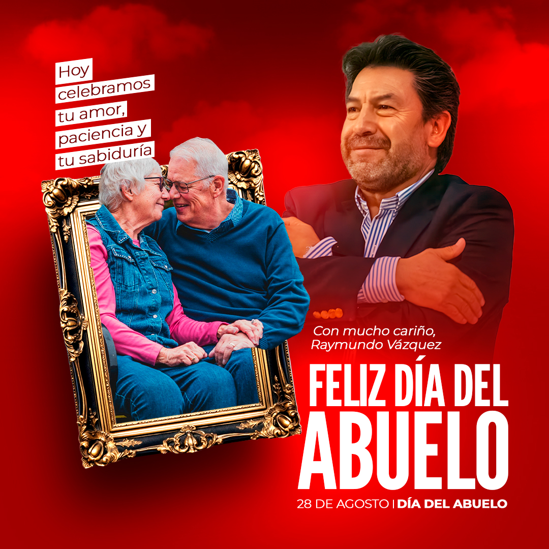 Hoy celebramos a aquellos que nos aman con lo más profundo de su alma; esos segundos padres que, en muchas ocasiones, son los encargados de cuidarnos y criarnos día a día. Quienes, con su experiencia y amor, forjaron nuestras vidas y, en gran medida, la de nuestro país.
¡Muchas