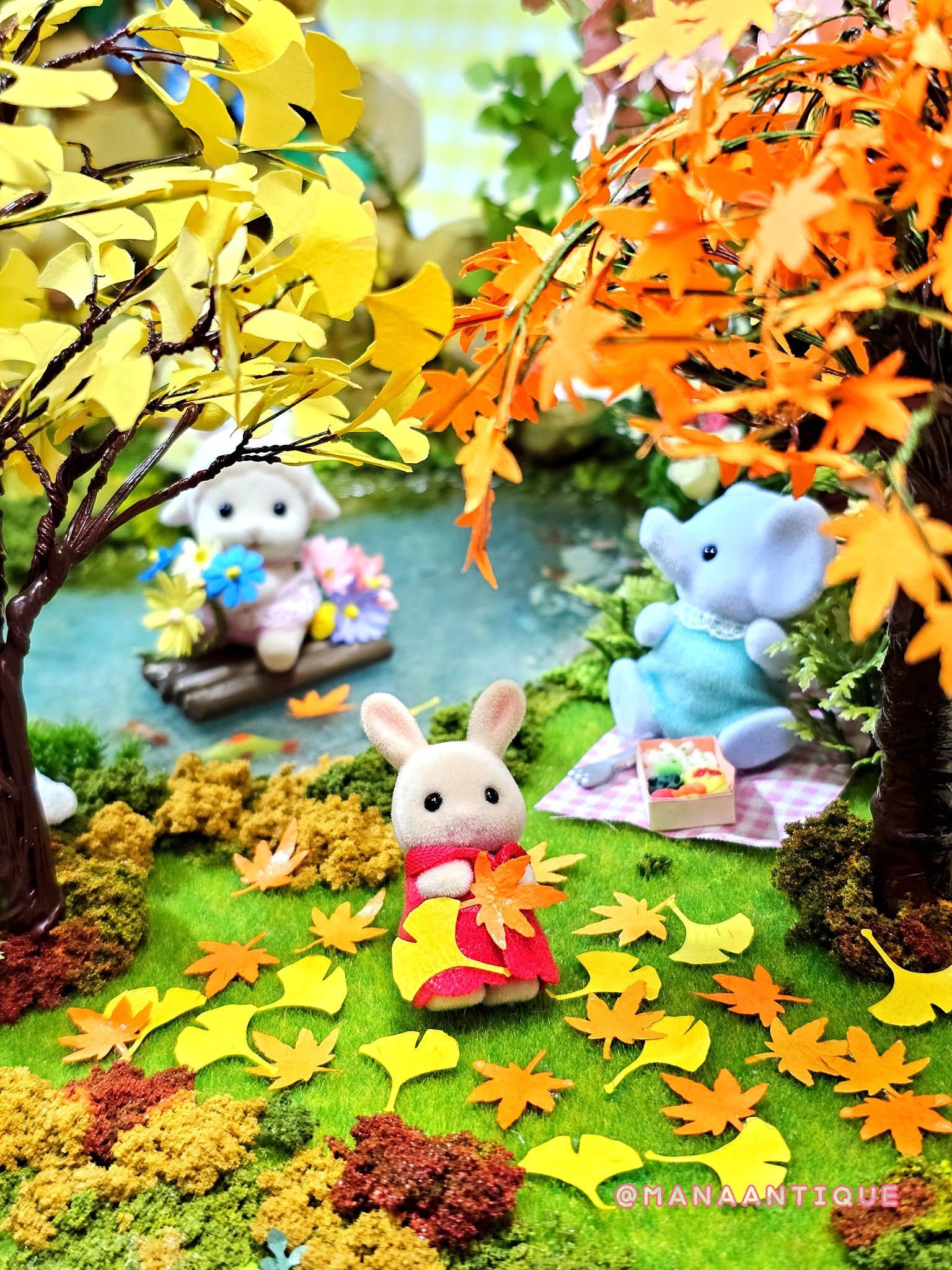 日*9様 超希少　激レア　ウサハナ　USジオラマミニハウス　当時物　クリスマス 日*9様 超希少激レアウサハナUSジオラマミニハウス当時物クリスマス