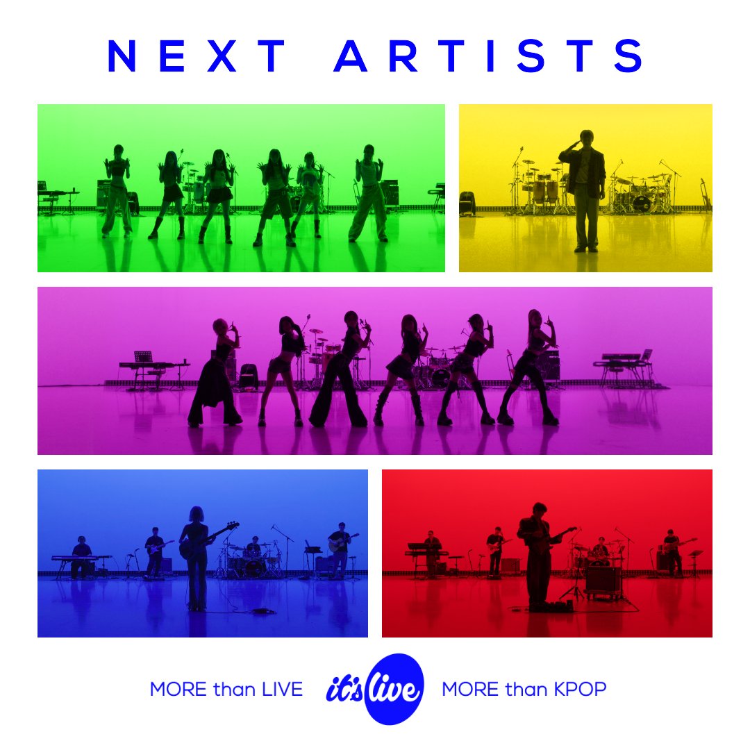 itsLIVEofficial's tweet image. 💥it’s Live NEXT Line-up Spoiler💥

잇츠라이브를 빛내줄 아티스트 라인업 💙 이번에는 어떤 밴드 편곡이 기다리고 있을까요~?🎵 장르 불문 밴드라이브🎸 여러분의 아티스트를 찾아보세요~🧐

it's Live Next Line-up Spoiler is here! Don't miss it!💘
#itsLive #잇츠라이브 #kpop