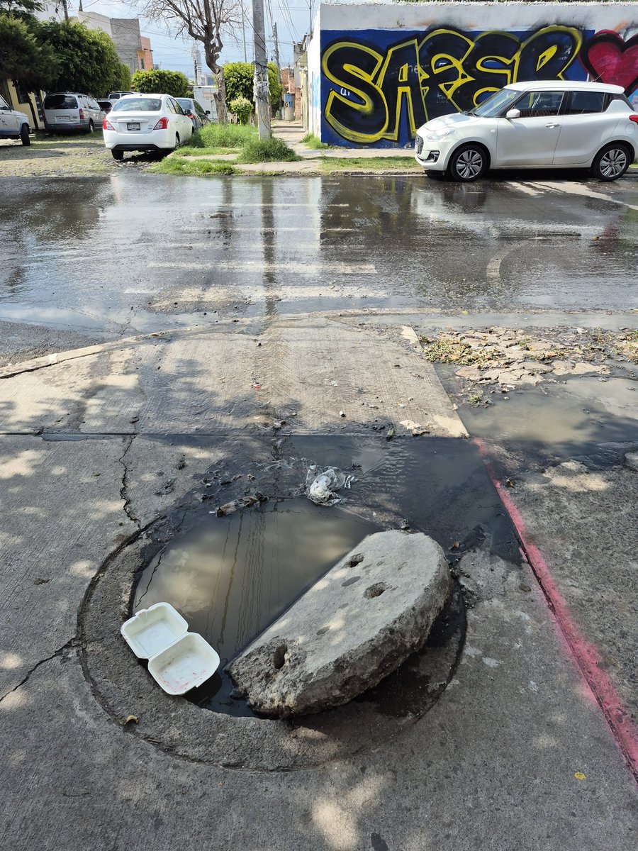 Hugo_Torres_Qro's tweet photo. Dos coladeras abiertas desde hace más de una semana y un foco de infección para las personas alrededor. Avenida 6 esquina calle 29. https://t.co/ACawSqI8Hh