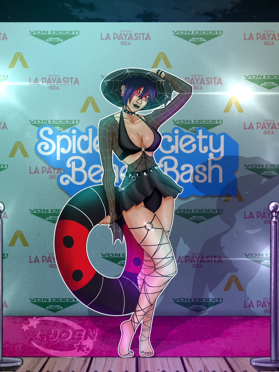 p1zzashiit's tweet photo. Finally finished a collab on insta!!! Hope I’m not late ^^ it’s not too disco, but emo glam??

#spidersona #beachbash #lunamorales🕷️ #spiderverse #spidersociety #atsv https://t.co/u6voOFodJp
