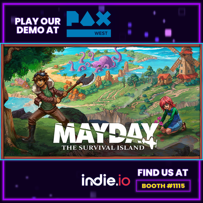 Pequi_studios's tweet photo. 🎉 Excited to share that Mayday will be at #PAXWest 2025!
🗓 Aug 29 – Sep 1, Seattle. Find us at the @join_indie_io  booth!
🚀 Play the demo now on Steam: https://t.co/QlRFtL7h8O
💖 Add us to your wishlist!
#MaydayGame #PAXWest2025 #pixelart #gamedev https://t.co/ch4FQwcG1t