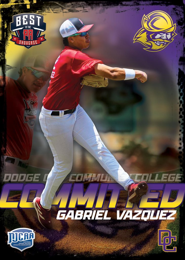 Best in PR Showcases (@bestinshowcase) on Twitter photo Congrats to Gabriel Vazquez on his commitment with <a href="/GoConqsBB/">Dodge City CC Baseball</a>.
<a href="/BestinShowcase/">Best in PR Showcases</a> Congrats to Gabriel Vazquez on his commitment with <a href="/GoConqsBB/">Dodge City CC Baseball</a>.
<a href="/BestinShowcase/">Best in PR Showcases</a>
