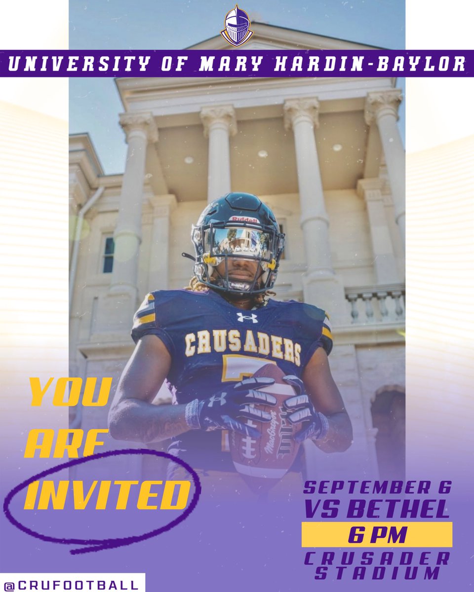 I will be at the UMHB game day visit on September 6