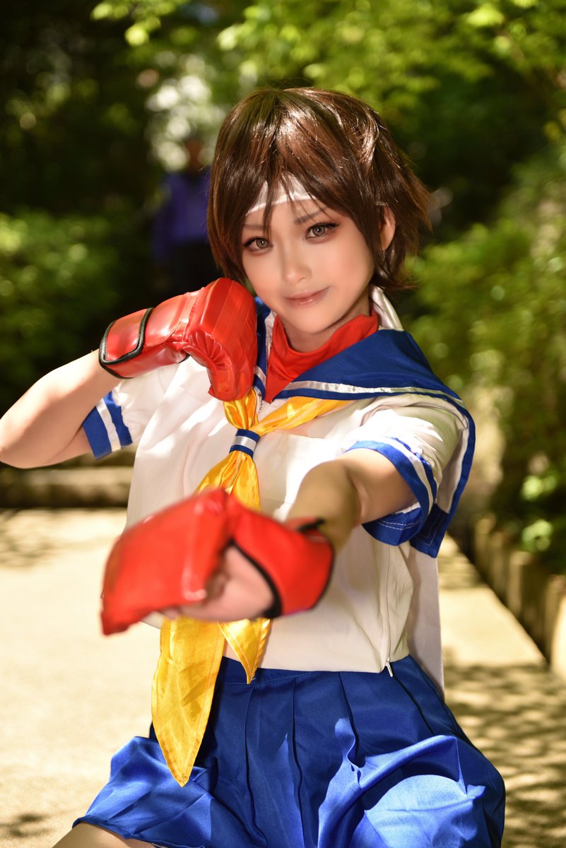 ku_rumi_yukyo's tweet image. ストリートファイター
コスプレ
春日野さくら🌸

「これで決める！」

「決まったね😉」