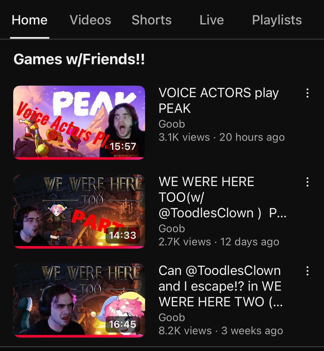 caru✪✰ (@carukyu) on Twitter photo very excited to announce i’ve started editing for <a href="/Warburton_Gabe/">Gabriel Warburton</a> :D
we’re making videos weekly from his streams!
you can check out the latest Peak video in the replies, & see updates on his <a href="/Goob_VA/">Gabriel Warburton</a> account 🎉 very excited to announce i’ve started editing for <a href="/Warburton_Gabe/">Gabriel Warburton</a> :D
we’re making videos weekly from his streams!
you can check out the latest Peak video in the replies, & see updates on his <a href="/Goob_VA/">Gabriel Warburton</a> account 🎉