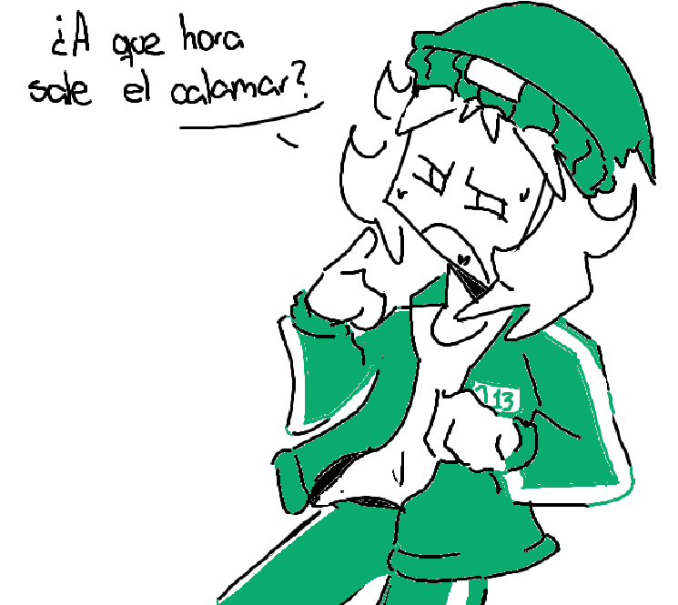 Ohhh me calamareo
(Nunca vi la seríe)