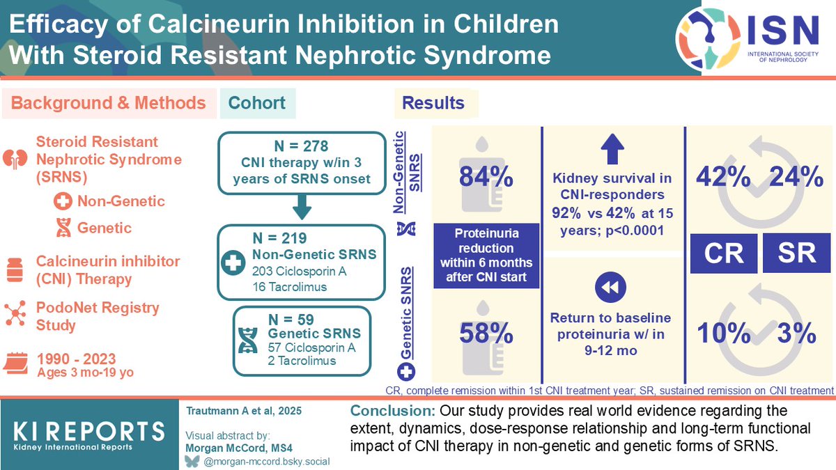 KIReports's tweet photo. Efficacy of #Calcineurin Inhibition in #Children With Steroid-Resistant Nephrotic Syndrome #SRNS

#VisualAbstract by Morgan McCord

https://t.co/0sKJYBbOdT https://t.co/zY1tiDouwO