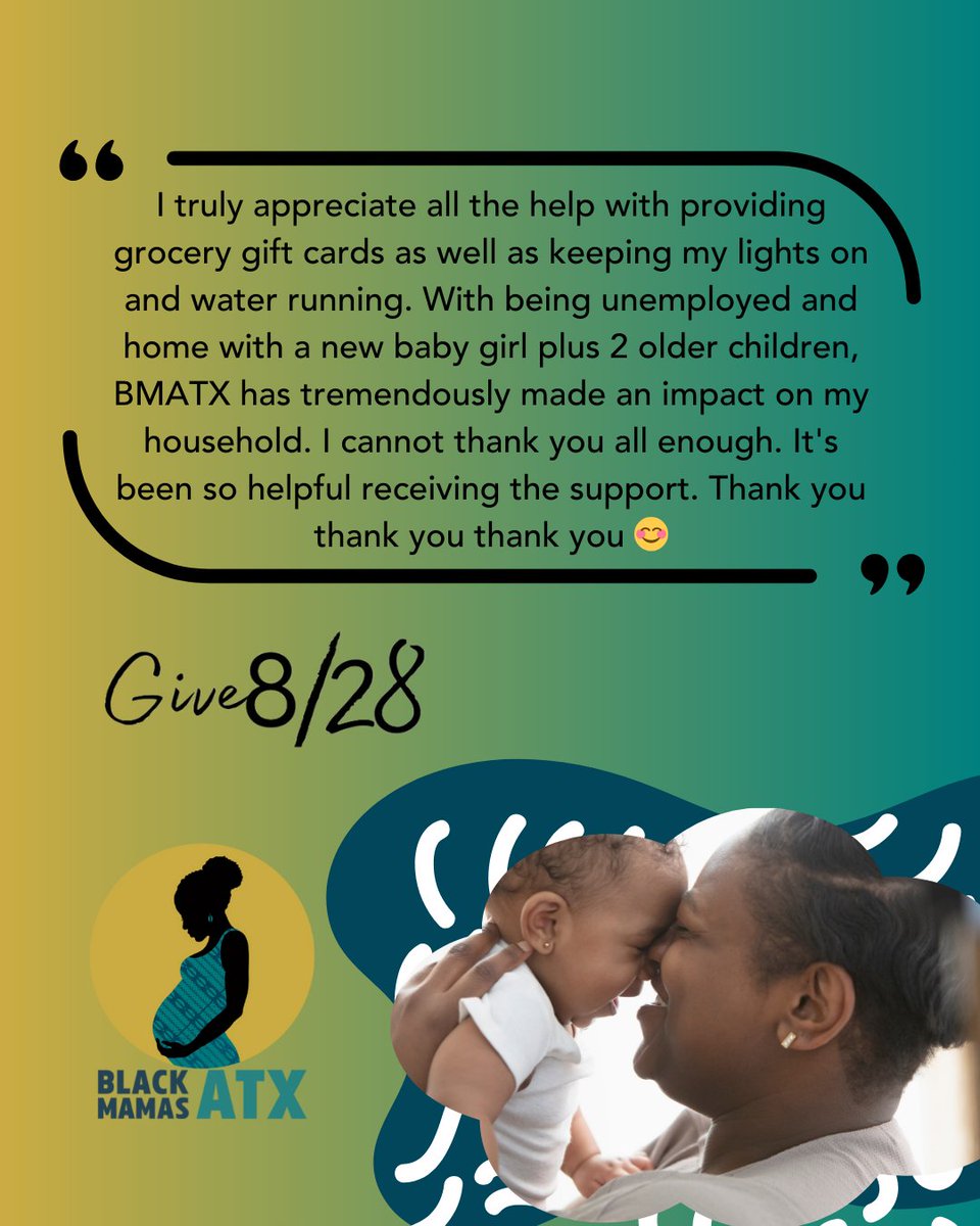 Give 8/28 celebrates these powerful links between our shared history and the change we’re making now—because history isn’t just in the past; we’re shaping it together in community.

Every little bit counts! give828.org/organization/B…

#BlackMamasATX #BMATX