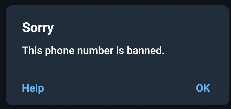 So telegram can ban people!