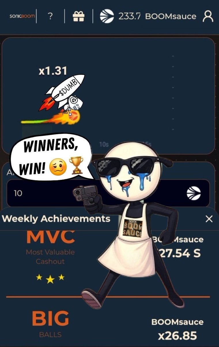 Byronstyles978 (@byronstyles978) on Twitter photo I BEAT THE BOOM!
Multiplier: x35.00
Win: 175.00 S
Can you beat the boom?
Play NOW @ sonicboomgames.io
#BeatTheBoom #Sonic @sonicboomgame I BEAT THE BOOM!
Multiplier: x35.00
Win: 175.00 S
Can you beat the boom?
Play NOW @ sonicboomgames.io
#BeatTheBoom #Sonic @sonicboomgame