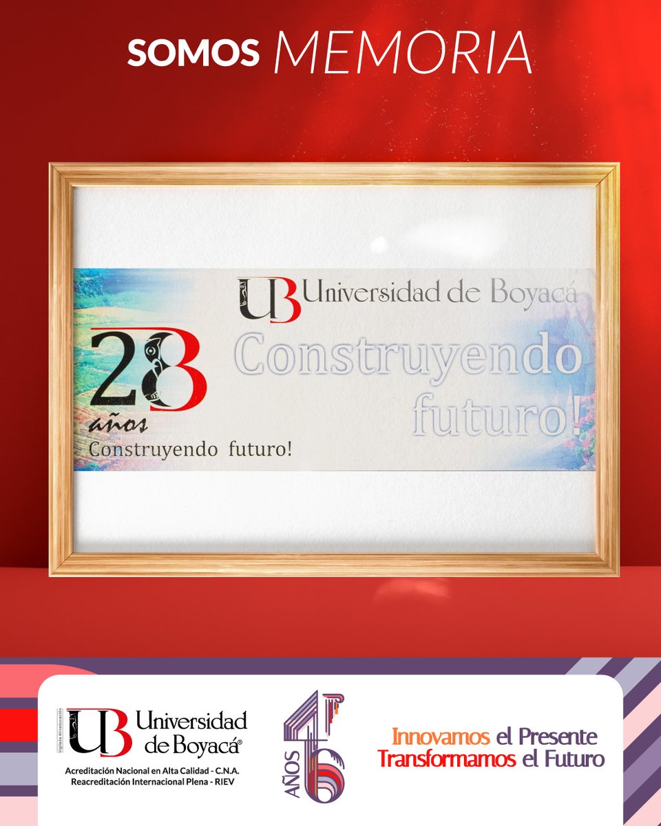 📸✨ UdeB, Somos Memoria

Con orgullo celebramos 28 años construyendo futuro, formando profesionales íntegros y comprometidos con la excelencia académica y el desarrollo social.

❤️🤍❤️ ¡28 años de historia, 28 años de compromiso, 28 años de #SomosUdeB! 🦉