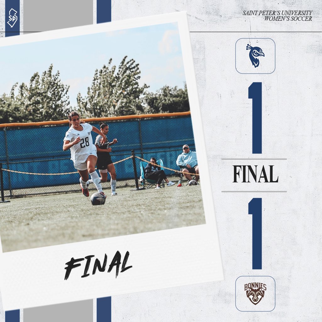 1️⃣-1️⃣ Final vs St. Bonaventure. 

#StrutUp 🦚