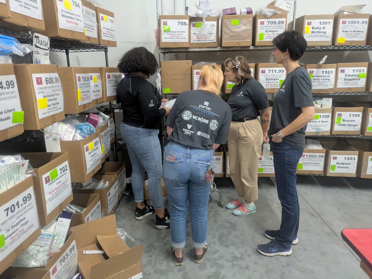 A huge thank-you to our friends at Port KC for rolling up their sleeves during their latest service outing at Project C.U.R.E.!

➡️ Want to learn how your company can get involved in our Corporate Cares program?  ow.ly/SAOx50WNTEl