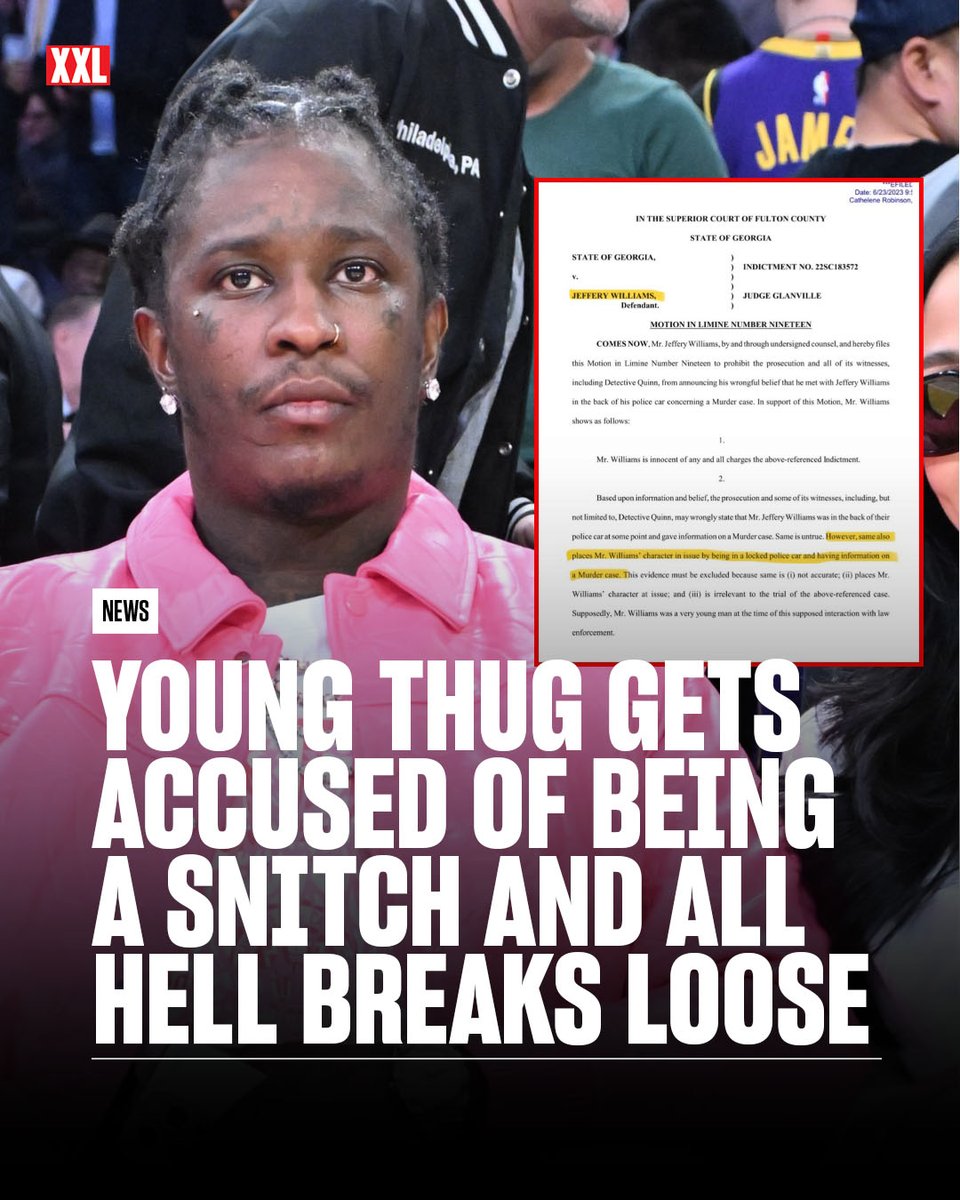 🐍 WHAT'S GOING ON WITH YOUNG THUG? 🕷️ 

Young Thug gets accused of being a snitch, and all hell breaks loose.   

Take a look at a thread of the timeline of events.  🧵
