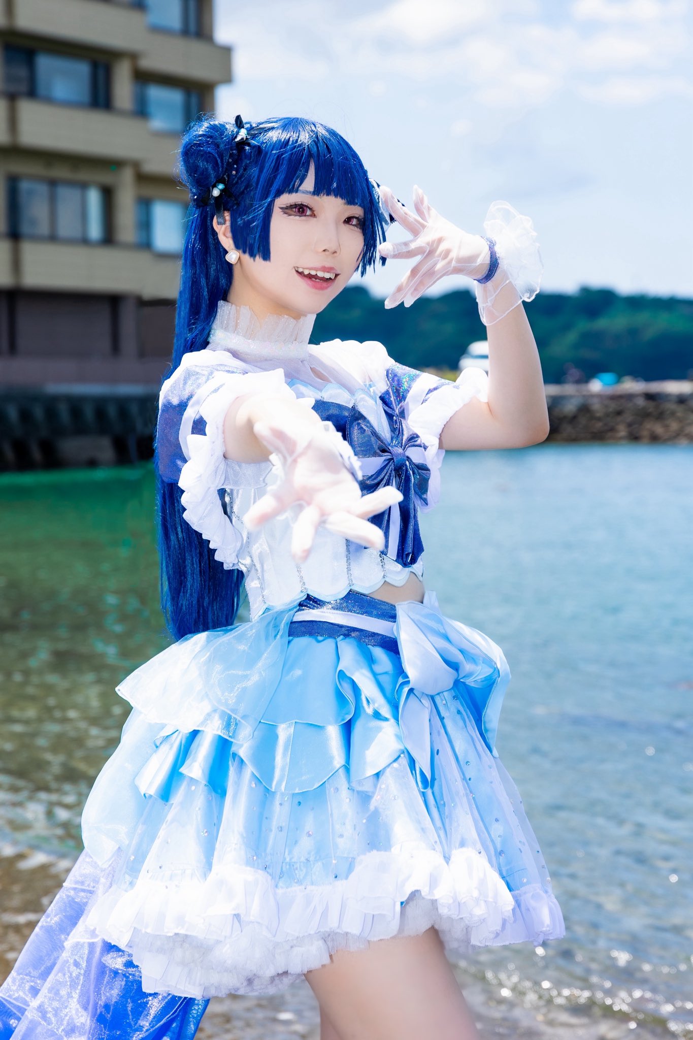 ラブライブ！サンシャイン‼︎ 恋になりたいAQUARIUM 津島善子 コスプレ ラブライブ! サンシャイン!! Aqours 恋になりたいAQUARIUM 津島