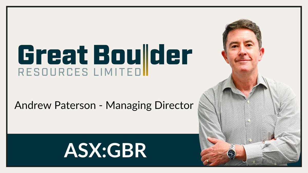 MarketOpen (@marketopenaus) on Twitter photo $GBR ramps up exploration with new drilling across IP anomalies at Side Well. Multi-rig program supports growth beyond 1Moz target
<a href="/GreatBoulder/">Great Boulder Resources Ltd</a> <a href="/Stew_Walters/">Stewart Walters- Corporate</a>
#GoldExploration #ASXGBR #WAmining #DrillingUpdate $GBR ramps up exploration with new drilling across IP anomalies at Side Well. Multi-rig program supports growth beyond 1Moz target
<a href="/GreatBoulder/">Great Boulder Resources Ltd</a> <a href="/Stew_Walters/">Stewart Walters- Corporate</a>
#GoldExploration #ASXGBR #WAmining #DrillingUpdate