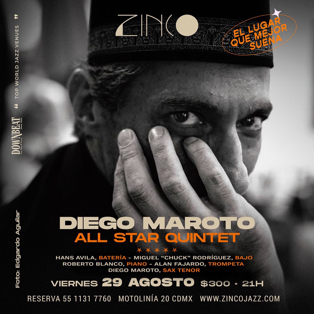 Viernes 29 de Agosto en <a href="/zincojazzclub_/">Zinco Jazz Club Oficial</a> ….imperdible!