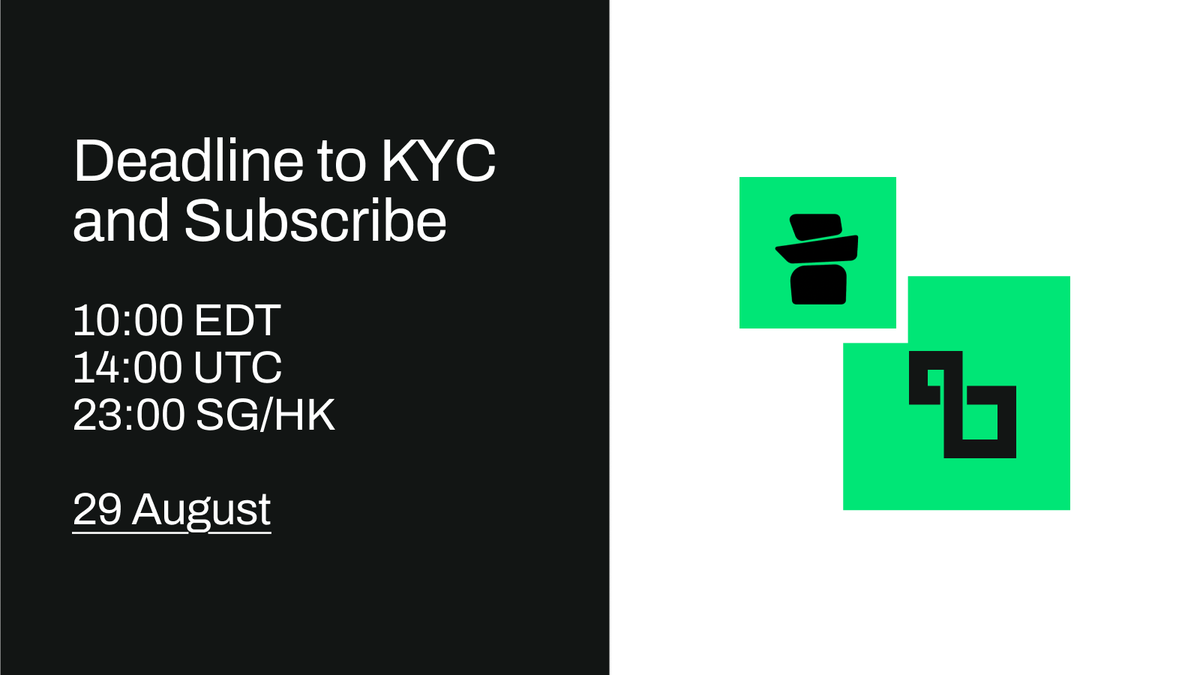 Lombard_Finance's tweet photo. The deadline to subscribe to the $BARD Community Sale on @buidlpad is fast approaching! ⌛🧩

All interested individuals should complete KYC and Subscription before 29 August to be eligible. https://t.co/l4dNDg2XY8