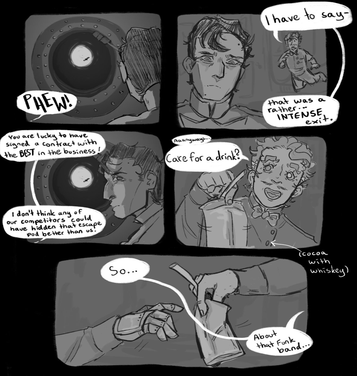 #CocoaCollabs Day 4: Another Planet ... ish? Another Star? ... a Wolf359 crossover! 

I haven't drawn Kepler in YEARS omg