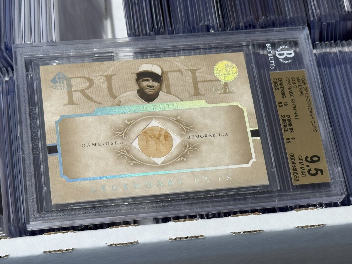Recent Mail! 2005 SP Legendary Cuts Babe Ruth Bat /15. Looking for other players from the set as well. Also would love to find some of the tougher 2001-2007 Legendary Cuts cut autos.