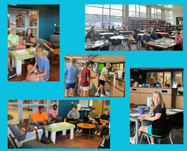 RSHSLibrary's tweet image. During the first two weeks of school, students have visited the library to check out books, participate in book tastings, and enjoy the productive work space. #RSDlibraries