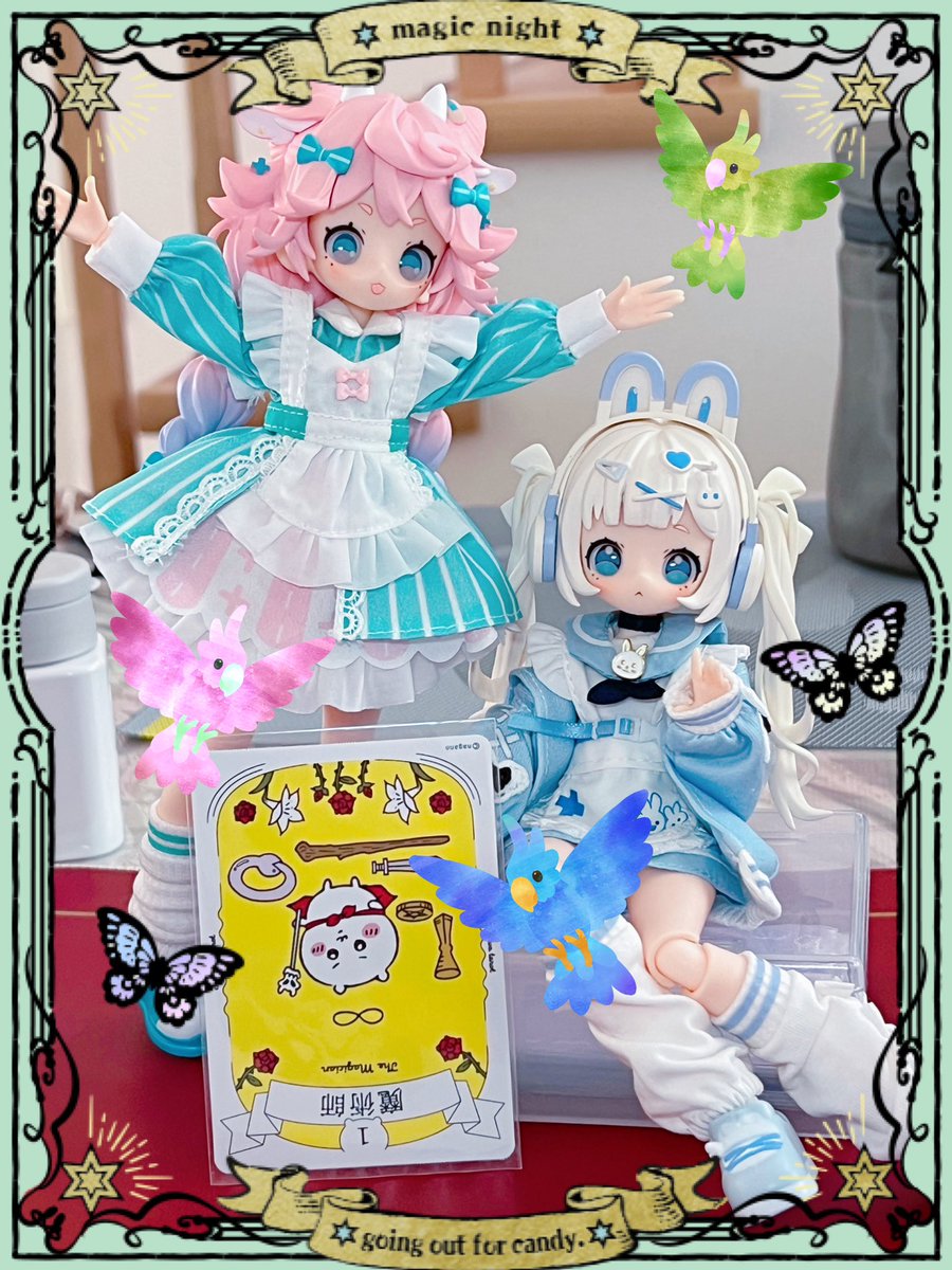 今日のカードは魔術師逆位置！
｢魔術師逆位置は、計画やスキルがまだ十分に整っていないことを示す場合があるよ。今日、何か新しいことを始める前に、自分の目標を整理してみよう。｣
｢焦って行動するよりも、じっくり準備することで結果が良くなるよ！｣
#ちいかわタロット占い  #SugaryGirls