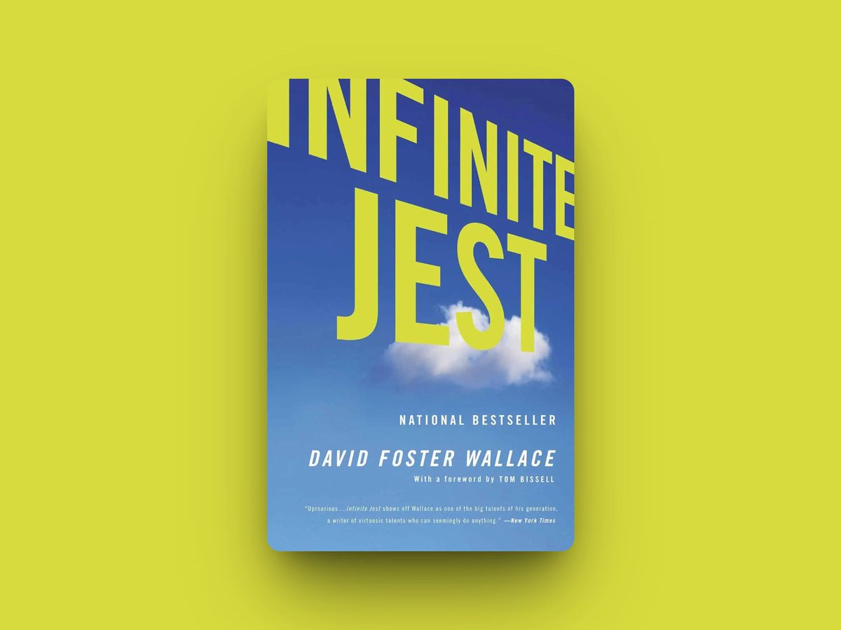 getbooklist's tweet photo. #USOpen2025 #tennis novel recommendation: 

David Foster Wallace’s Infinite Jest serves up a chaotic tennis academy in a dystopian future. A dense, witty masterpiece of addiction and despair. 📖🎾 

Get it here: https://t.co/qVNHl5FiNl  - @janniksin

#TennisNovels for @USOpen https://t.co/VRR6RCORO6